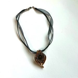 Twisted Glass Necklace